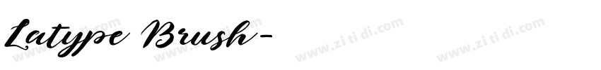 Latype Brush字体转换